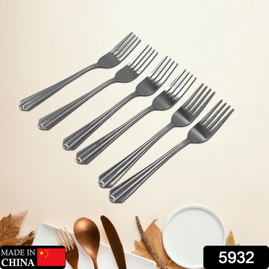 STEEL FORKS SET OF 6 - FORK SET FOR HOME AND KITCHEN FORK HIGH QUALITY PREMIUM FORK SET (6 PC SET ) - infinityexculsivestore.com