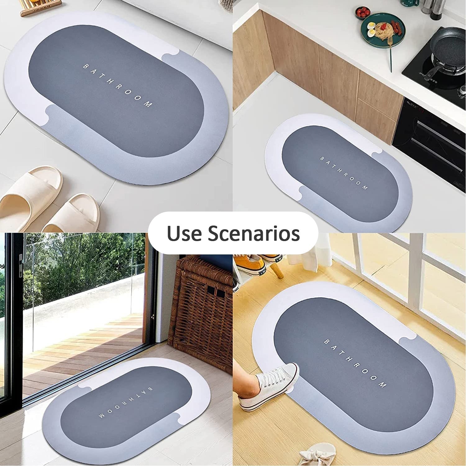 SUPER ABSORBENT FLOOR MAT, BATH MAT, SOFT CARPET, SLIP - RESISTANT BATHING ROOM RUG FLOOR DOOR MAT, INSTANT DRYING MAT, BATHROOM RUG, ABSORBENT BATH MAT - infinityexculsivestore.com