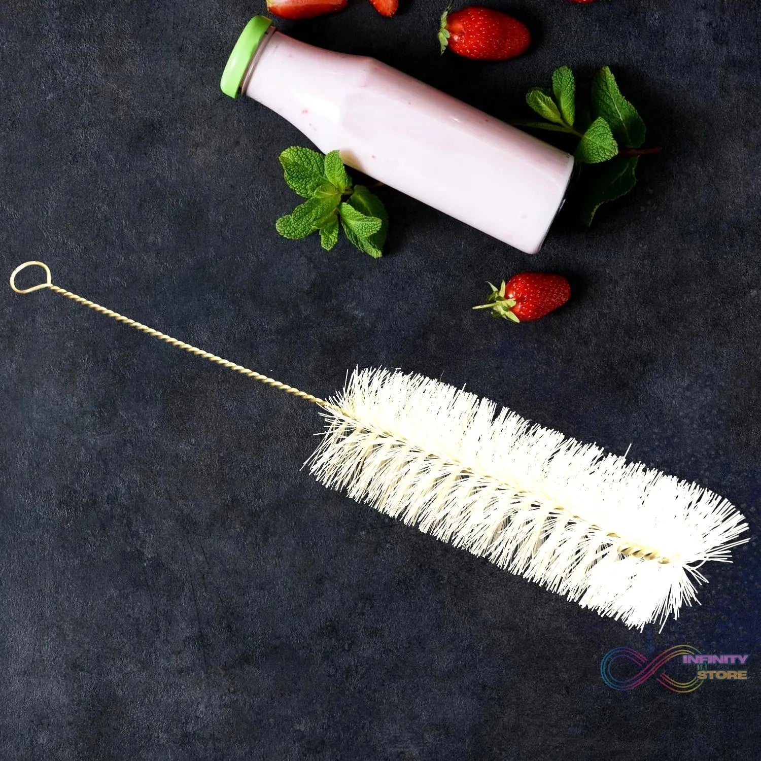 Safe Cleaning Brush Drinking Straw Cleaning Brush Bottle Cleaner Brush (1 Pc / 25 CM) - infinityexculsivestore.com