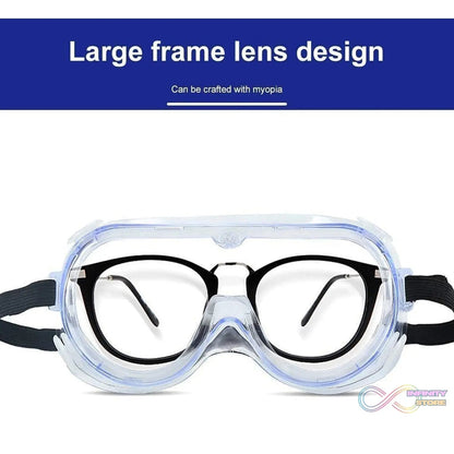 Safety Goggles, Technic Safety Goggles Protection for Classroom Home & Workplace Prevent The Impact of Dust Droplets Gas Protection Glass - infinityexculsivestore.com
