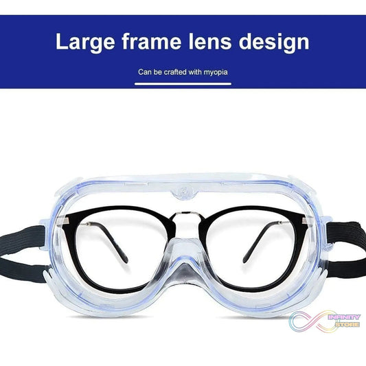 Safety Goggles, Technic Safety Goggles Protection for Classroom Home & Workplace Prevent The Impact of Dust Droplets Gas Protection Glass - infinityexculsivestore.com