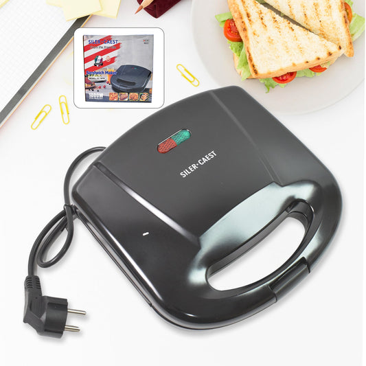 Sandwich Maker Makes Sandwich Non-Stick Plates| Easy to Use with Indicator Lights Sandwich toaster - infinityexculsivestore.com