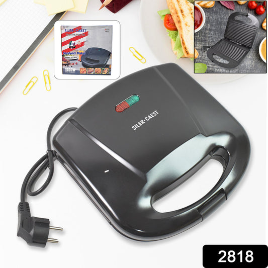 Sandwich Maker Makes Sandwich Non-Stick Plates| Easy to Use with Indicator Lights Sandwich toaster - infinityexculsivestore.com