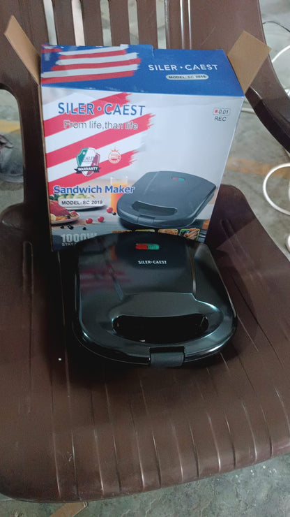 Sandwich Maker Makes Sandwich Non-Stick Plates| Easy to Use with Indicator Lights Sandwich toaster - infinityexculsivestore.com