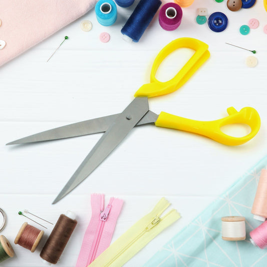 Scissors for craft work paper cutter Scissor stainless steel All Purpose Ergonomic Comfort Grip Office Scissors Craft Shears Sharp Scissors (9 Inch) - infinityexculsivestore.com