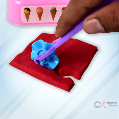 Scoop and Play Set, Color Dough for Kids Play Toys, Ice Cream Maker Machine (36 Pcs Set) - infinityexculsivestore.com
