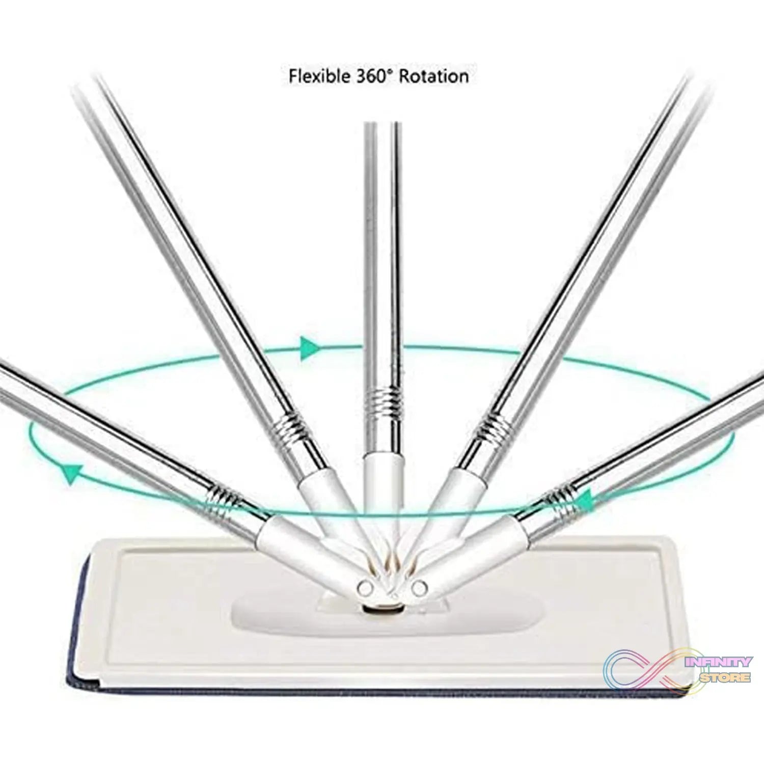 Scratch Cleaning MOP with 2 in 1 SELF Clean WASH Dry Hands Free Flat Mop - infinityexculsivestore.com
