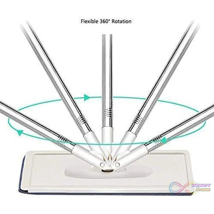 Scratch Cleaning MOP with 2 in 1 SELF Clean WASH Dry Hands Free Flat Mop - infinityexculsivestore.com