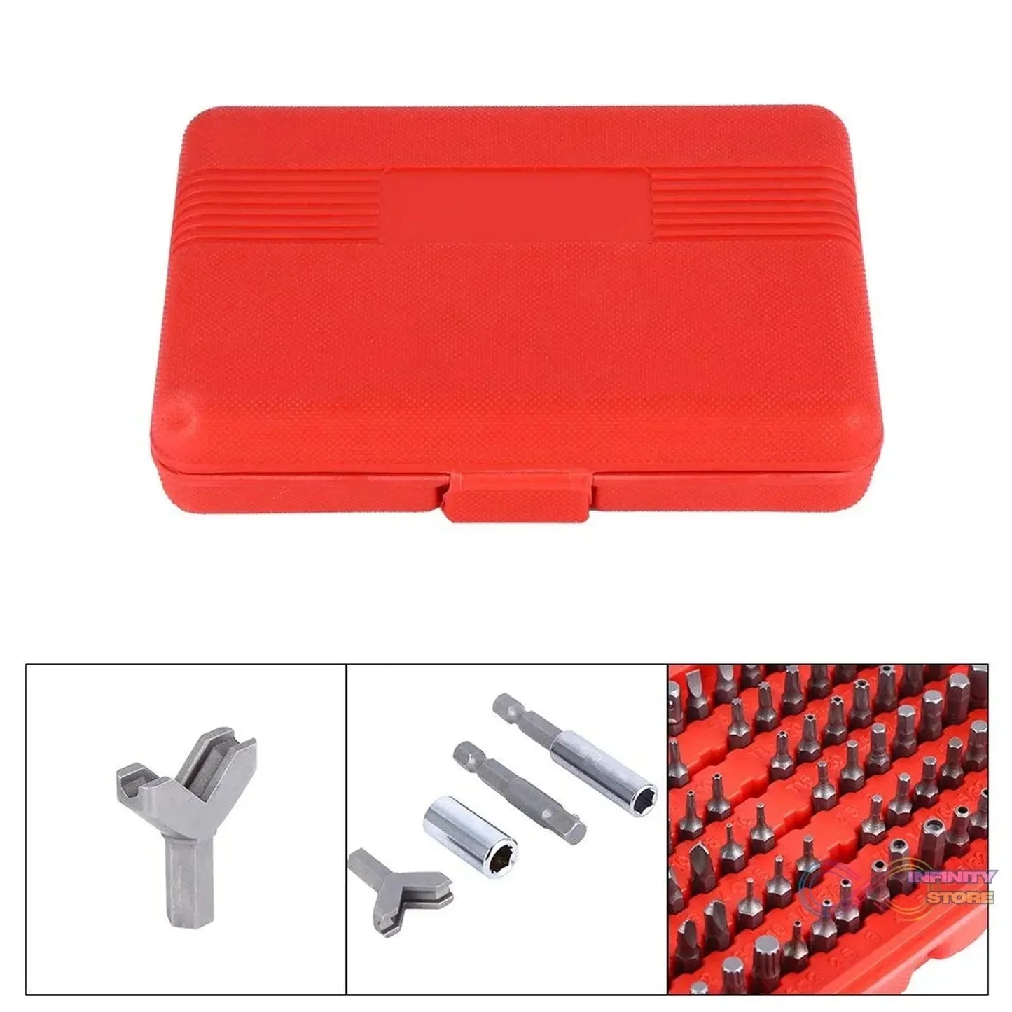 Screwdriver Bit Set with Box Tools (100pcs Set) - infinityexculsivestore.com