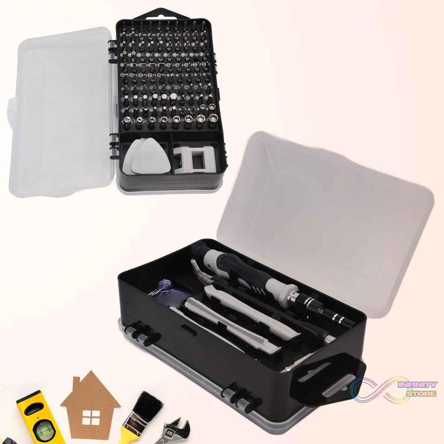 Screwdriver Electronic Laptop, Mobile Repair Tool Kit (117 Pcs Set) - infinityexculsivestore.com