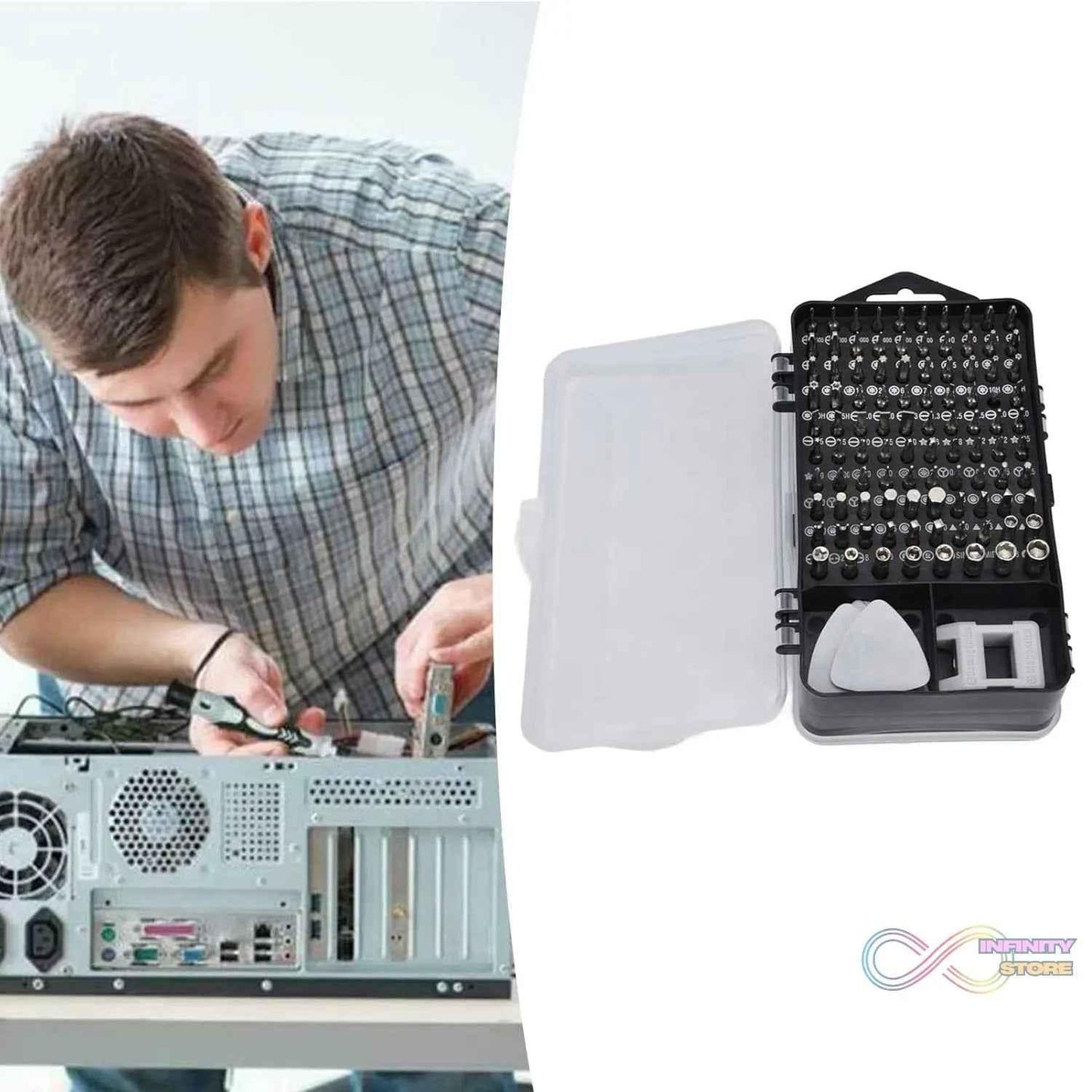 Screwdriver Electronic Laptop, Mobile Repair Tool Kit (117 Pcs Set) - infinityexculsivestore.com