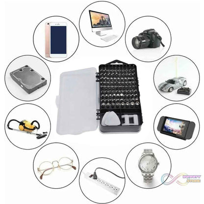 Screwdriver Electronic Laptop, Mobile Repair Tool Kit (117 Pcs Set) - infinityexculsivestore.com