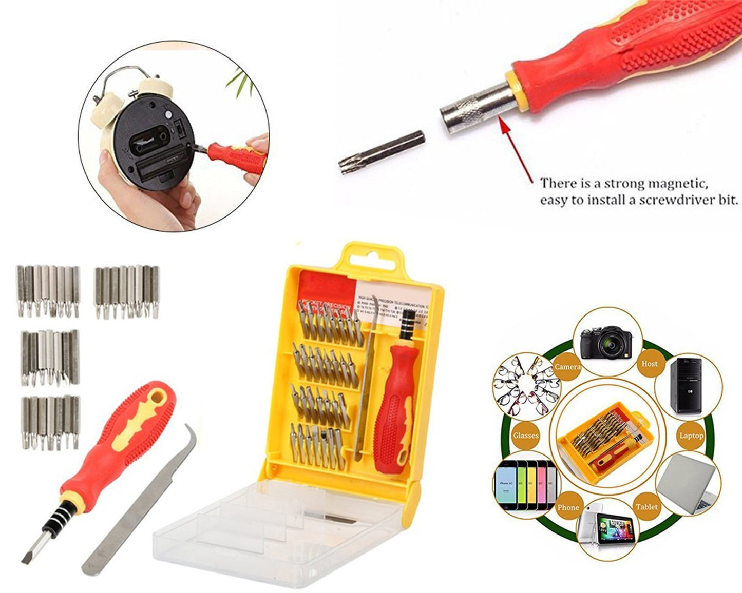 Screwdriver Set 32 in 1 with Magnetic Holder - infinityexculsivestore.com