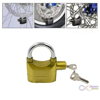 Security Alarm Metallic Lock System with 3 Keys (1 Set / Mix Color) - infinityexculsivestore.com