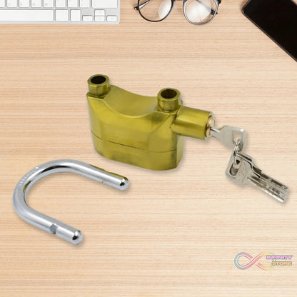 Security Alarm Metallic Lock System with 3 Keys (1 Set / Mix Color) - infinityexculsivestore.com