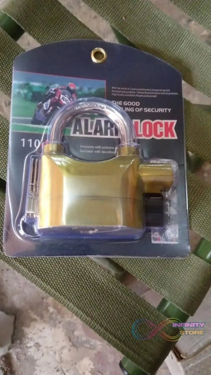 Security Alarm Metallic Lock System with 3 Keys (1 Set / Mix Color) - infinityexculsivestore.com