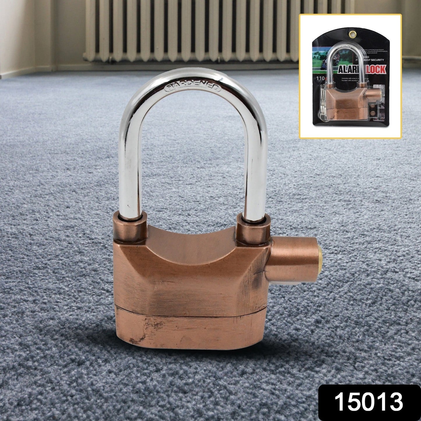 Security Alarm Metallic Lock System with 3 Keys (1 Set / Mix Color) - infinityexculsivestore.com