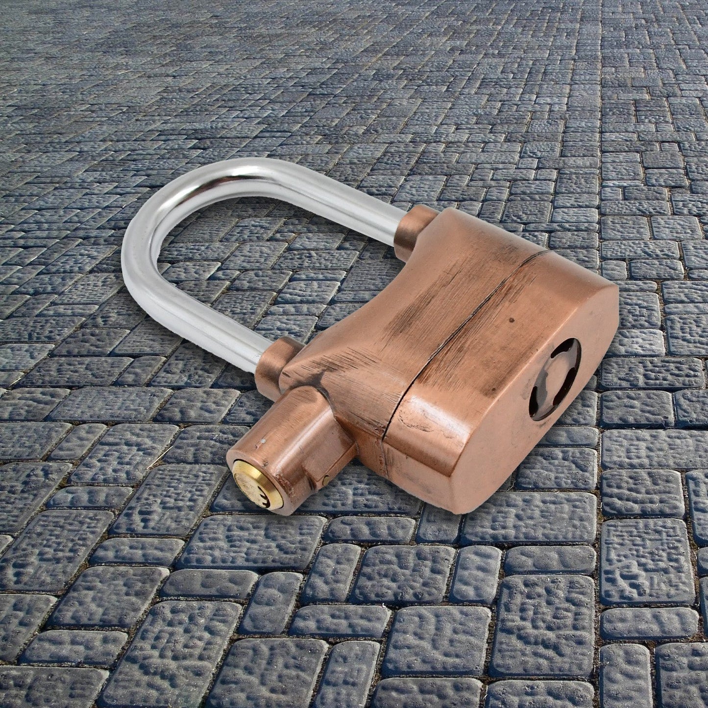Security Alarm Metallic Lock System with 3 Keys (1 Set / Mix Color) - infinityexculsivestore.com
