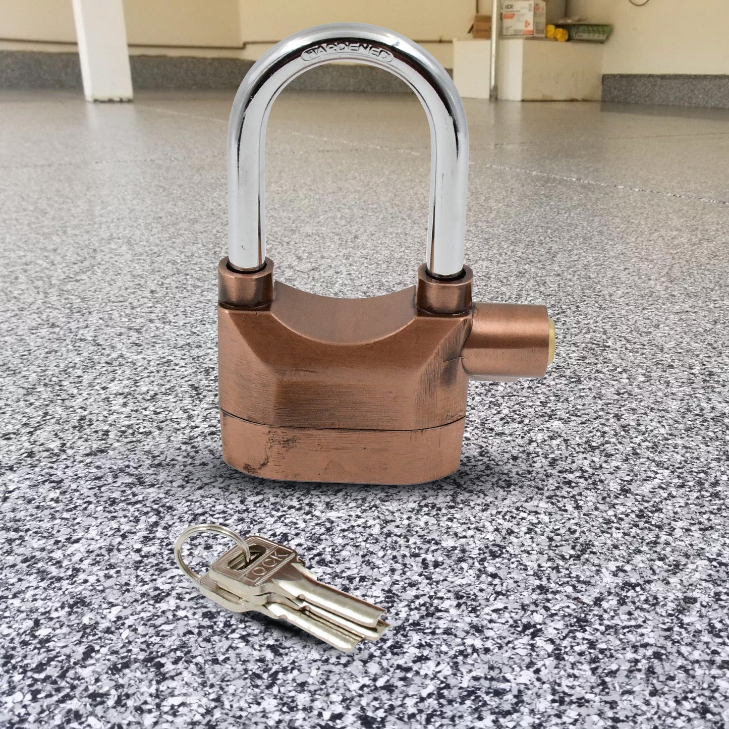 Security Alarm Metallic Lock System with 3 Keys (1 Set / Mix Color) - infinityexculsivestore.com