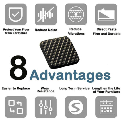 Self Adhesive Furniture Pads - Square (18 Pcs Set) - infinityexculsivestore.com