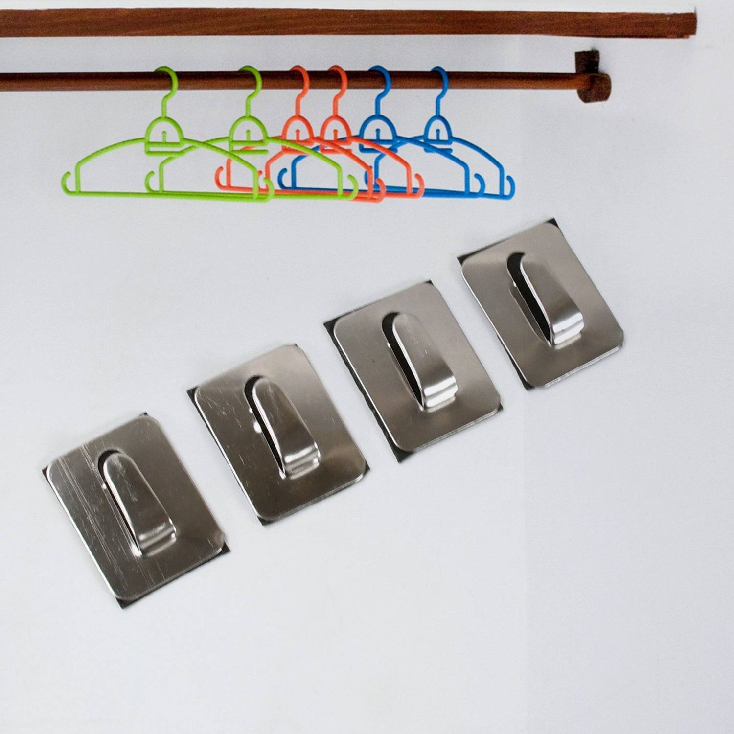 Self - Adhesive Hooks, Heavy Duty Wall Hooks Hangers Stainless Steel Waterproof Sticky Hooks for Hanging Robe Coat Towel Kitchen Bathroom and. - infinityexculsivestore.com