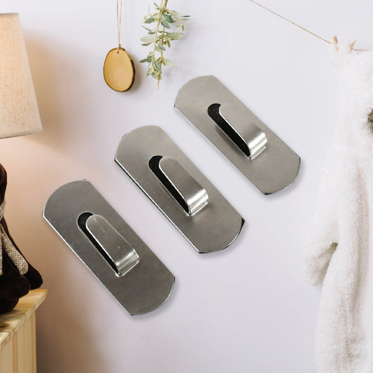 Self - Adhesive Hooks, Heavy Duty Wall Hooks Hangers Stainless Steel Waterproof Sticky Hooks for Hanging Robe Coat Towel Kitchen Bathroom and. - infinityexculsivestore.com