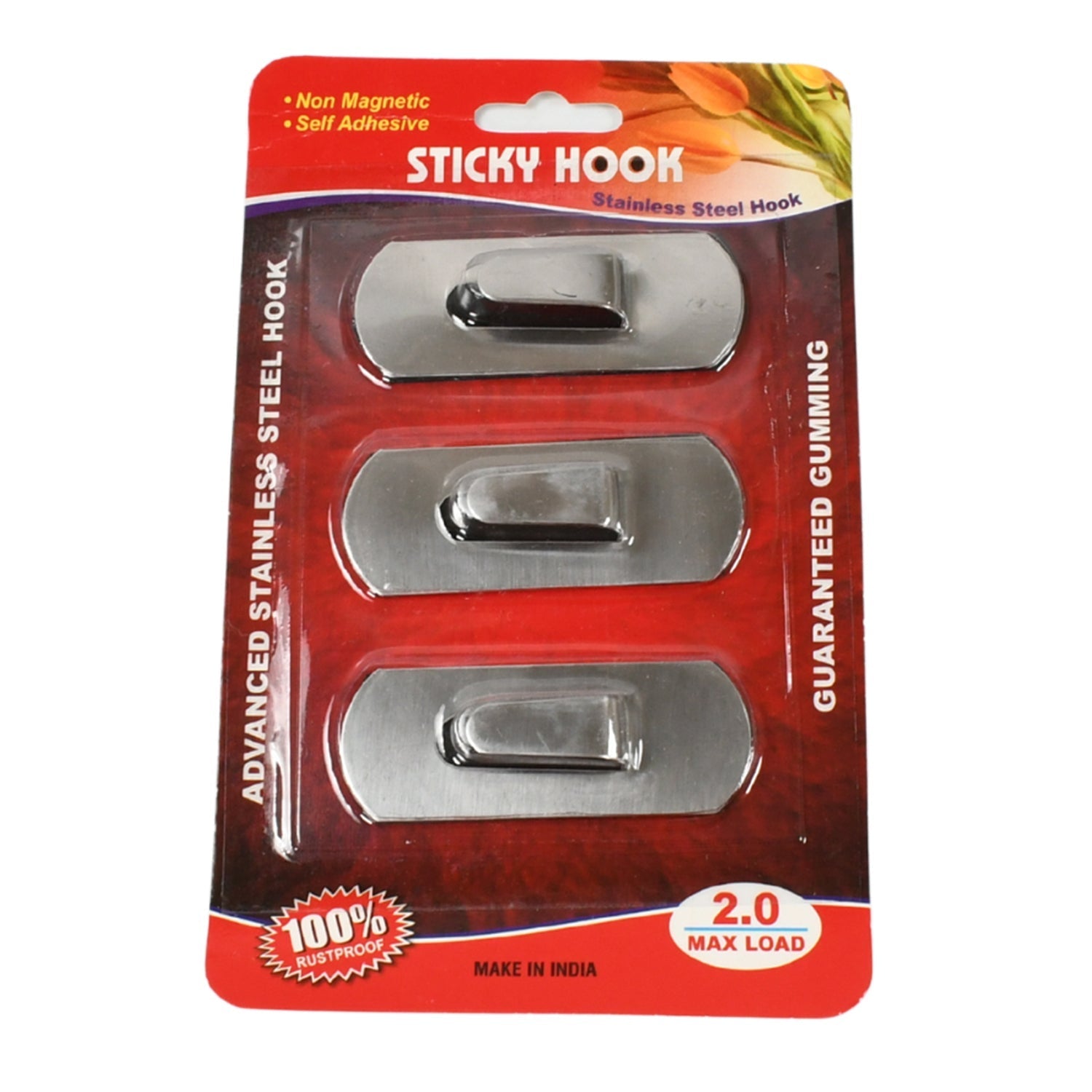Self - Adhesive Hooks, Heavy Duty Wall Hooks Hangers Stainless Steel Waterproof Sticky Hooks for Hanging Robe Coat Towel Kitchen Bathroom and. - infinityexculsivestore.com
