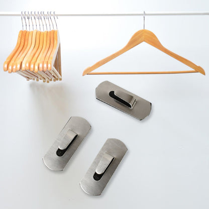 Self - Adhesive Hooks, Heavy Duty Wall Hooks Hangers Stainless Steel Waterproof Sticky Hooks for Hanging Robe Coat Towel Kitchen Bathroom and. - infinityexculsivestore.com