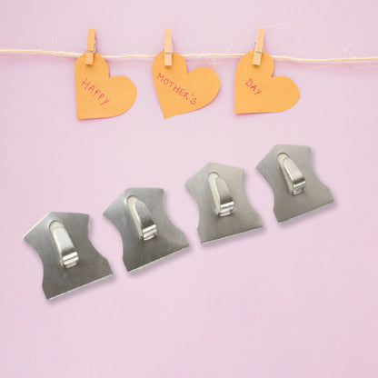 Self - Adhesive Hooks, Heavy Duty Wall Hooks Hangers Stainless Steel Waterproof Sticky Hooks for Hanging Robe Coat Towel Kitchen Bathroom and. - infinityexculsivestore.com