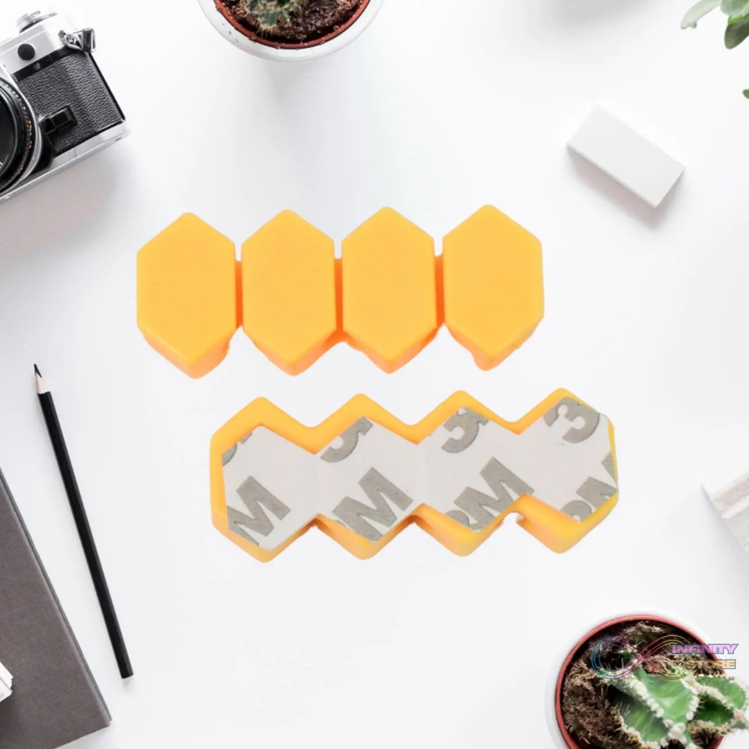 Self Adhesive Hooks for Cable Clips, Desktop Cable Organizer (6 Pcs Set / Mix Design) - infinityexculsivestore.com