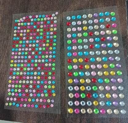Self Adhesive Multi Size Shaped Shining Stones Crystals Stickers For Art & Craft, Mobile Phone Decoration, Jewelery Making, School Projects, Creative Work - infinityexculsivestore.com
