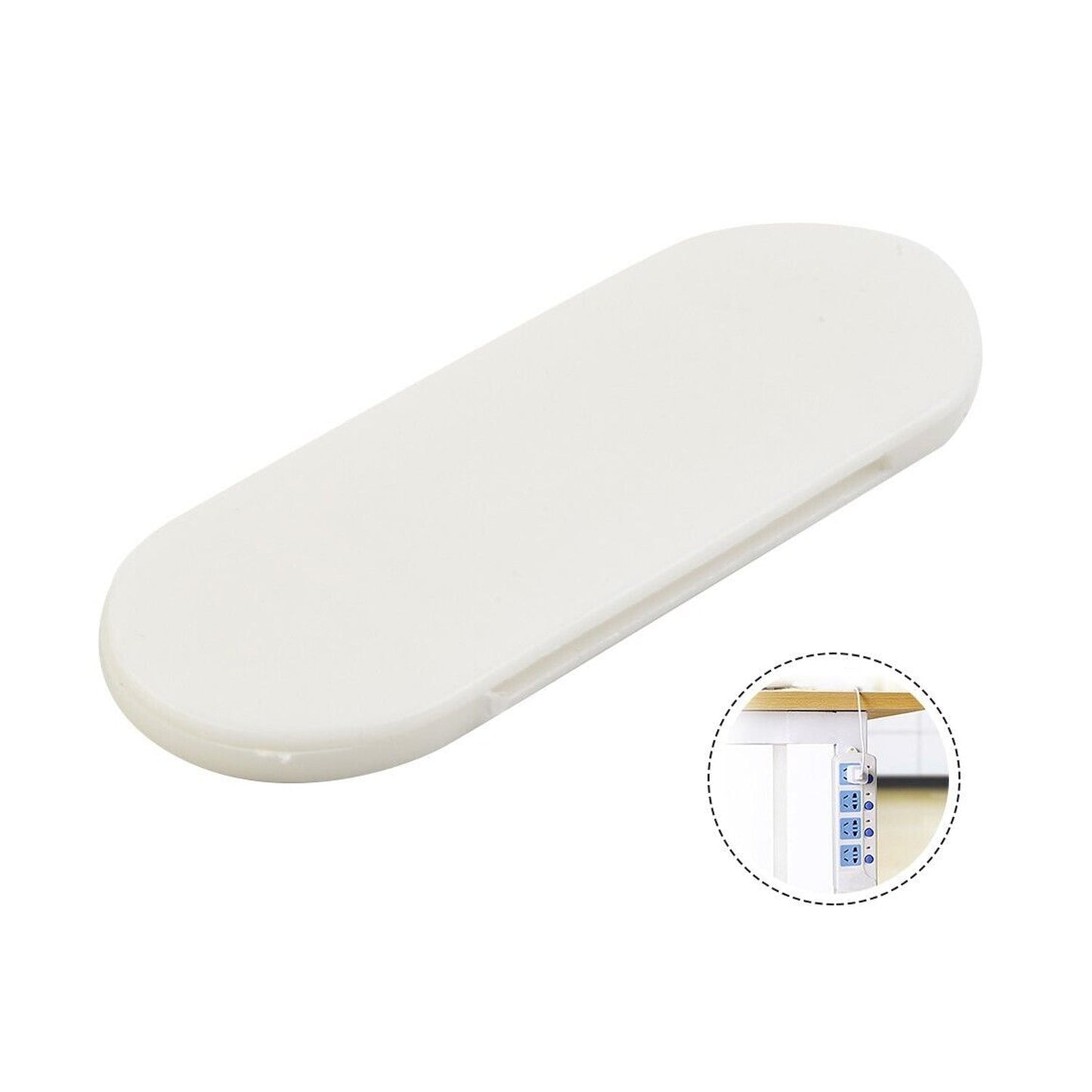 Self Adhesive No Hole Wall Mount, Reusable, Non Residue Plug Organizer For Home Office & Multiuse Device, Wall Socket Holder Power Strip Holder Wall Mount Wall Hanging - infinityexculsivestore.com