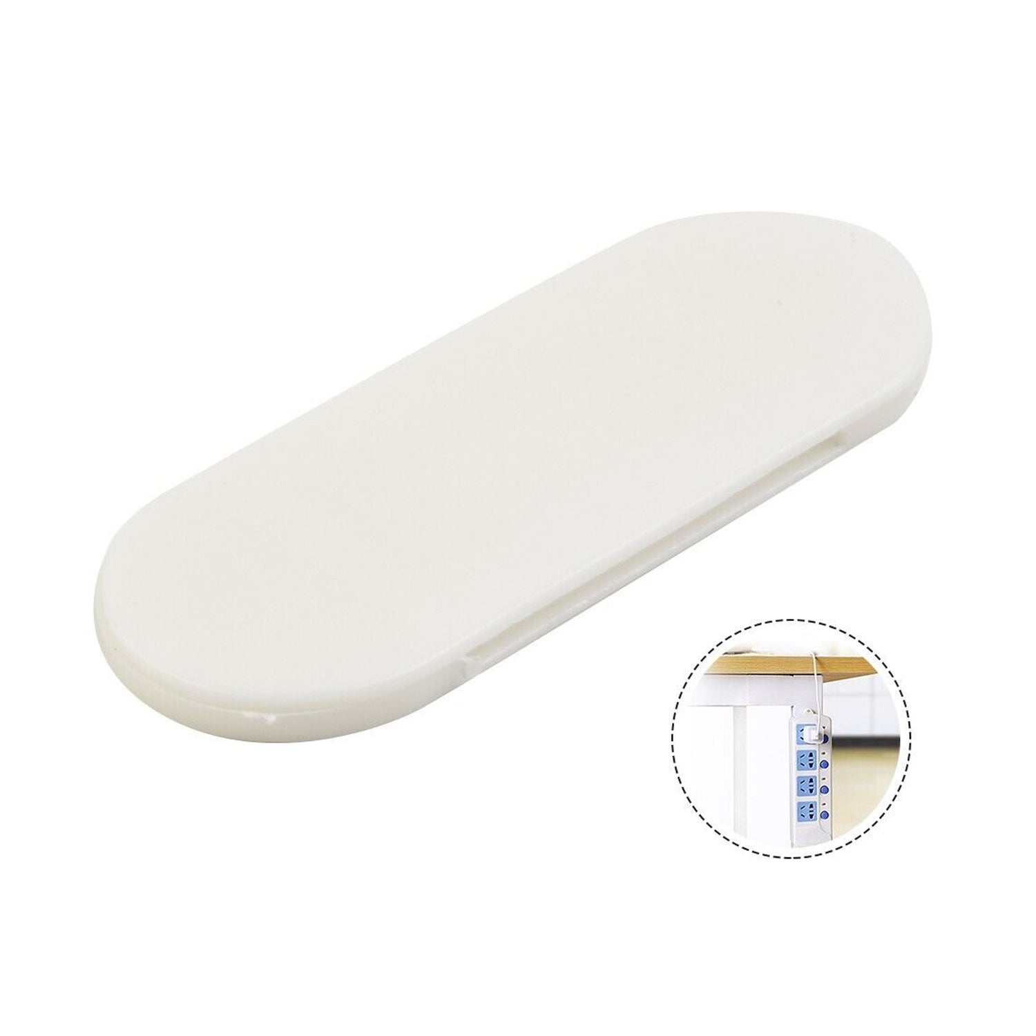 Self Adhesive No Hole Wall Mount, Reusable, Non Residue Plug Organizer For Home Office & Multiuse Device, Wall Socket Holder Power Strip Holder Wall Mount Wall Hanging - infinityexculsivestore.com