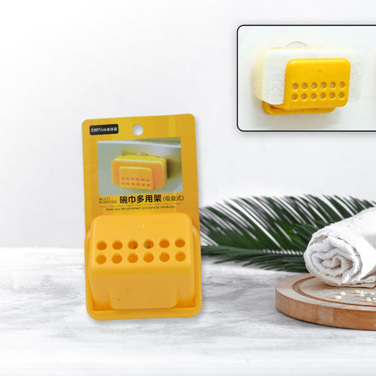 Self - Adhesive Sponge and Soap Holder | No - Drill Sink Organizer & Multipurpose Kitchen Caddy - infinityexculsivestore.com