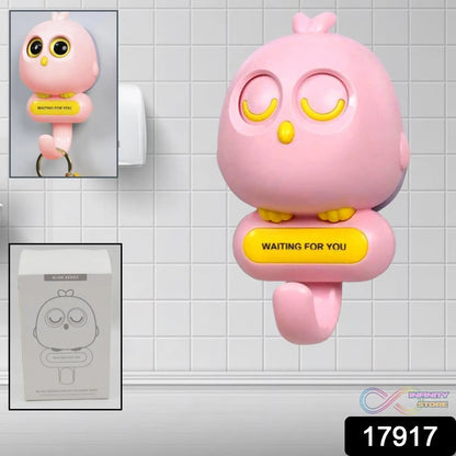 Self Adhesive Wall Hooks Eye Catching Cute Bird Hook, Automatic Open Close Eyes Creative wall Hook (1 Pc) - infinityexculsivestore.com