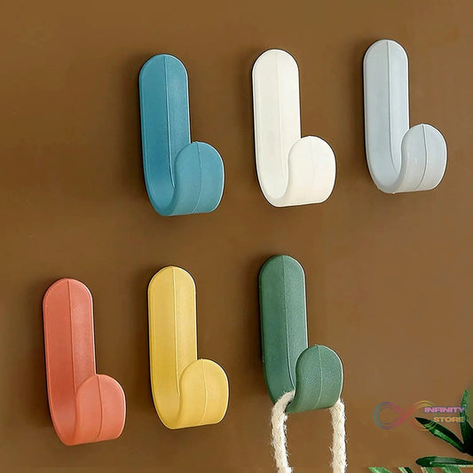 Self Adhesive Wall Hooks Waterproof Adhesive Sticky Round Hooks | Hanging Capacity 1 KG Max | Multipurpose Home Storage (20 Pcs Set) - infinityexculsivestore.com