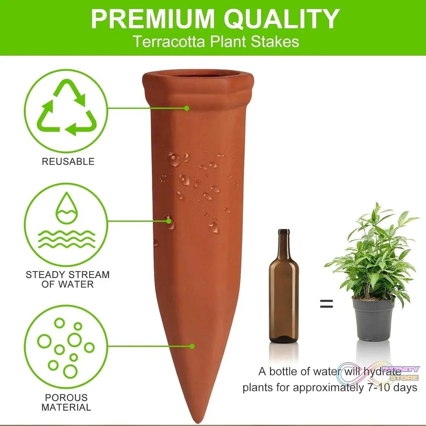 Self Plant Watering Spikes (4 Pcs Set) - infinityexculsivestore.com