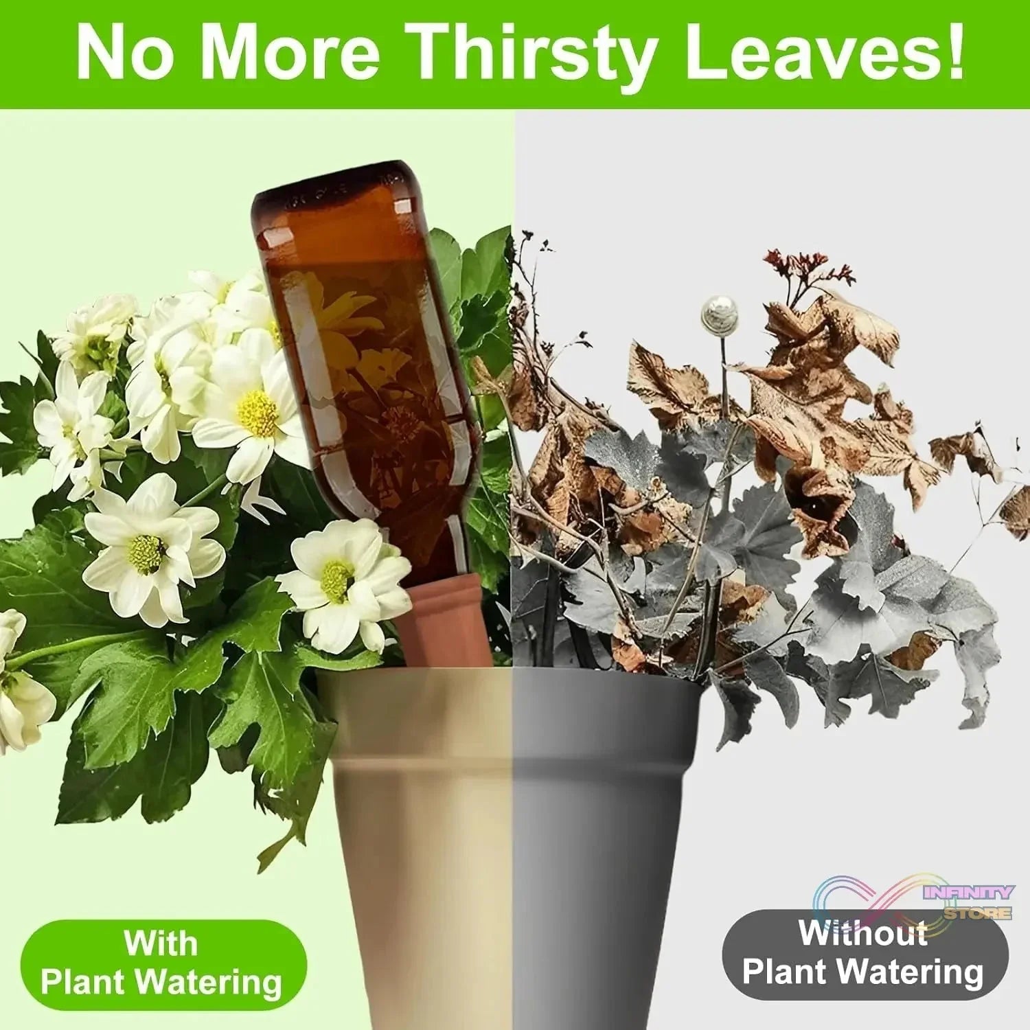 Self Plant Watering Spikes (4 Pcs Set) - infinityexculsivestore.com