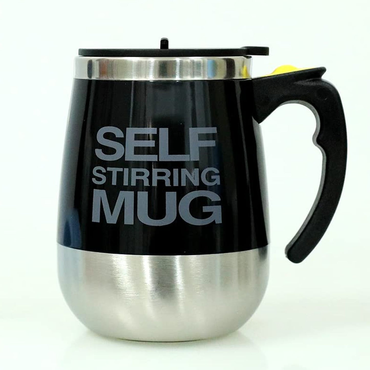 Self Stirring Mug With Lid used in all kinds of household and official places for serving drinks, coffee, any types of beverages etc. (1 Pc / 400 ML) - infinityexculsivestore.com