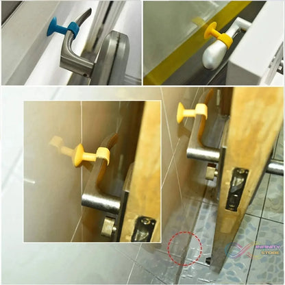 Self - Sucking Silicone Door Stopper (2 Pcs Set) - infinityexculsivestore.com