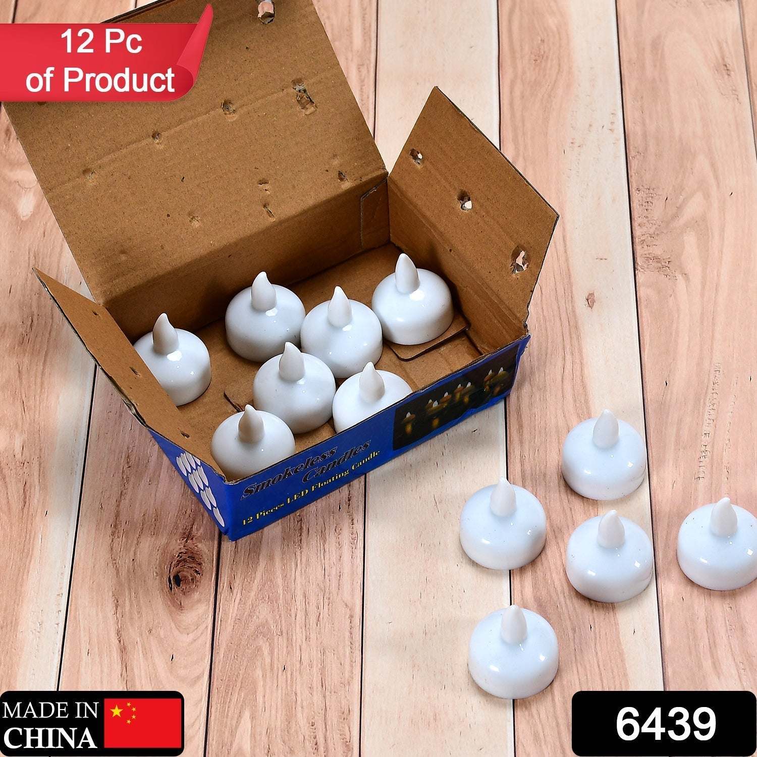 Set of 12 Flameless Floating Candles Battery Operated Tea Lights Tealight Candle - Decorative, Wedding. - infinityexculsivestore.com