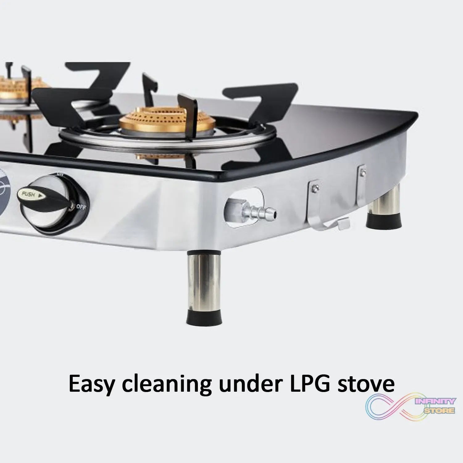 Set of 4 Stainless Steel LPG Stove Legs for Durability and Stability - infinityexculsivestore.com