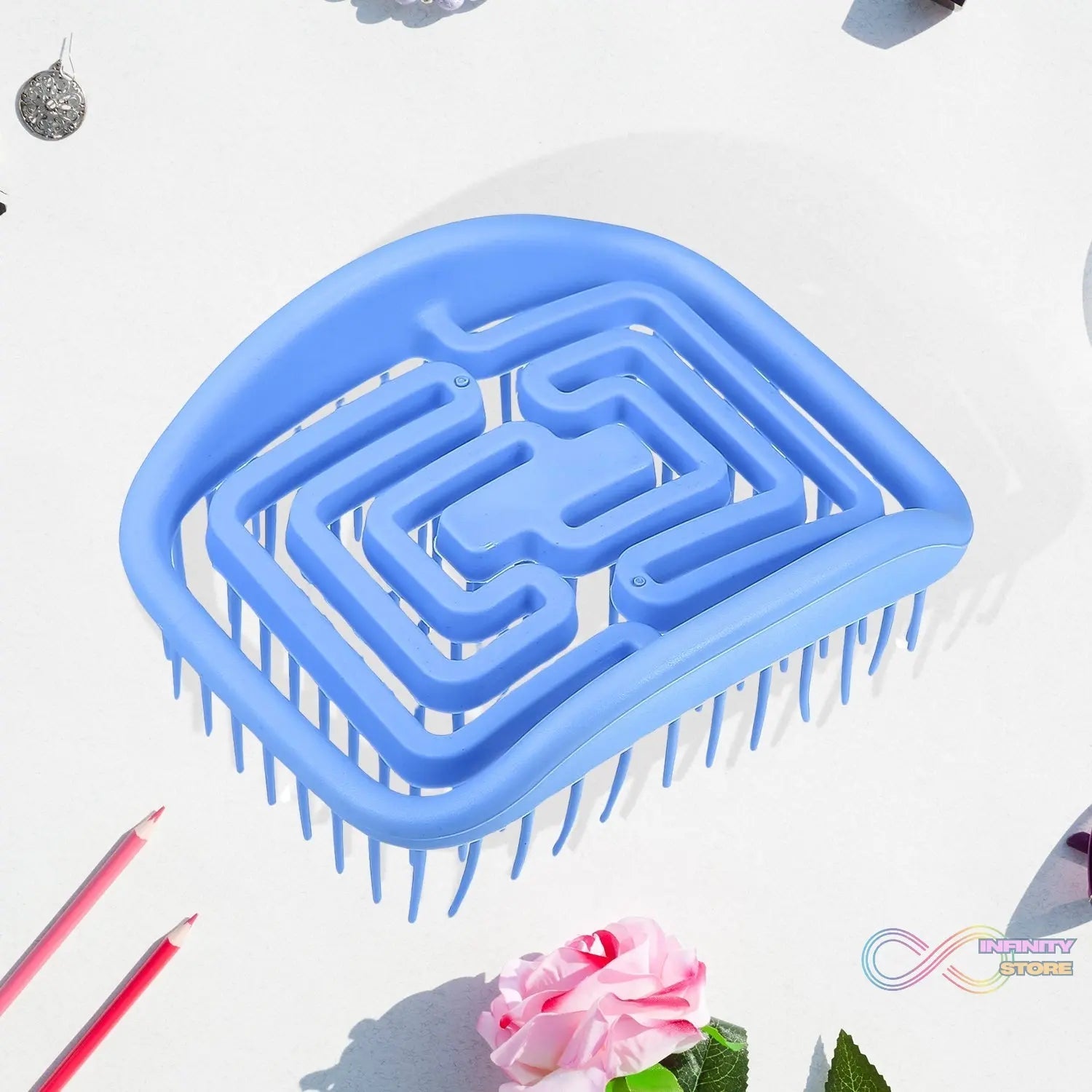 Shampoo Brush, Manual Scalp Massager Skeleton Combs (1 Pc) - infinityexculsivestore.com