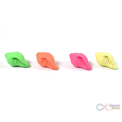 Shankh Shape Eraser Rubber (1 Pc / Mix Colour & Design) - infinityexculsivestore.com