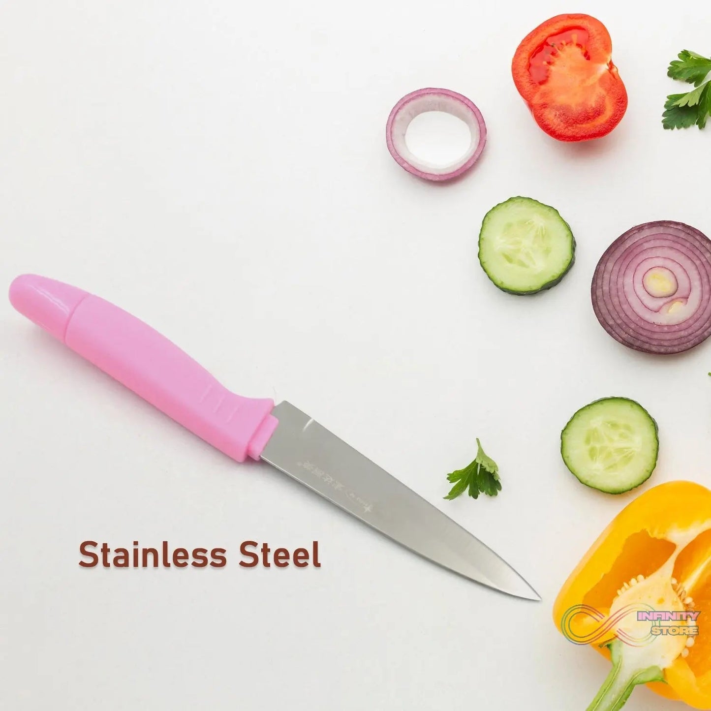 Sharp Fruit Knife (Stainless Steel, Comfortable Grip): 1 Pc - infinityexculsivestore.com