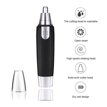 Sharp Steel Battery - Operated Ear and Nose Hair Trimmer - infinityexculsivestore.com