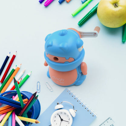 Sharpener for Pencil with Removable Tray Hardiness Steel Cutter, Kids Teddy Shaped Pencil Sharpener Machine, Birthday Return Gift Stationary Gifts - infinityexculsivestore.com