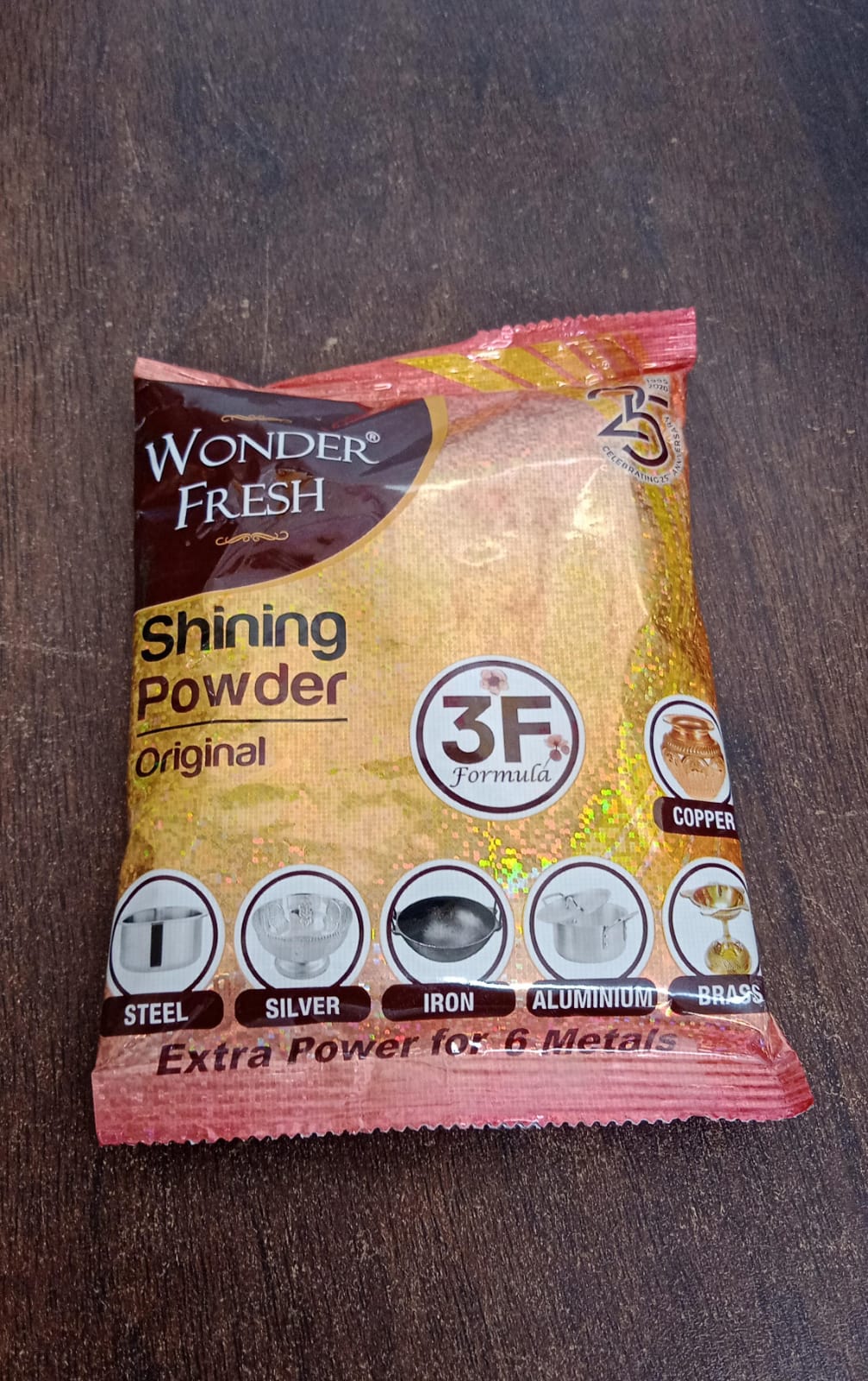 Shining Powder, Cleans and Polishes Copper, Brass, Silver, Aluminum, Iron, and Steel, Removes Tarnish and Oxidation (200 GM) - infinityexculsivestore.com