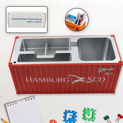 Shipping Container Pen Holder Shipping Container Model Pen Name Cardholder Simulated Container Model For Business Gift - infinityexculsivestore.com