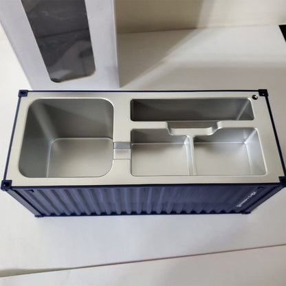 Shipping Container Pen Holder Shipping Container Model Pen Name Cardholder Simulated Container Model For Business Gift - infinityexculsivestore.com